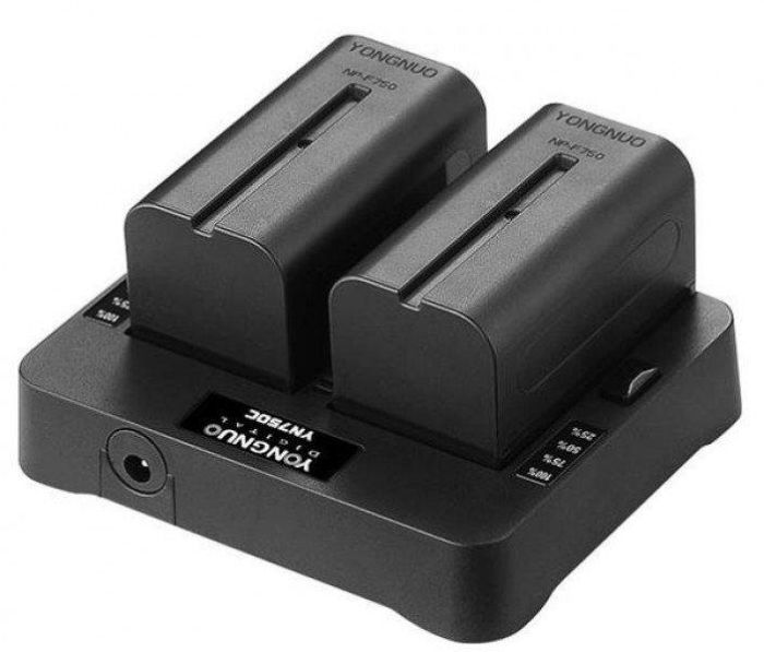 Зарядний пристрій Youngnuo YN750C для АКБ NP-F550/F570/F750/F770/F950/F960/F970 для LED світла