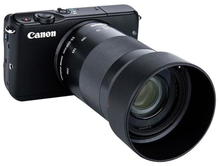 Бленда ET-54B для об'єктивів Canon EF-M 55-200mm f/4.5-6.3 IS STM (бездзеркальні фотоапарати)