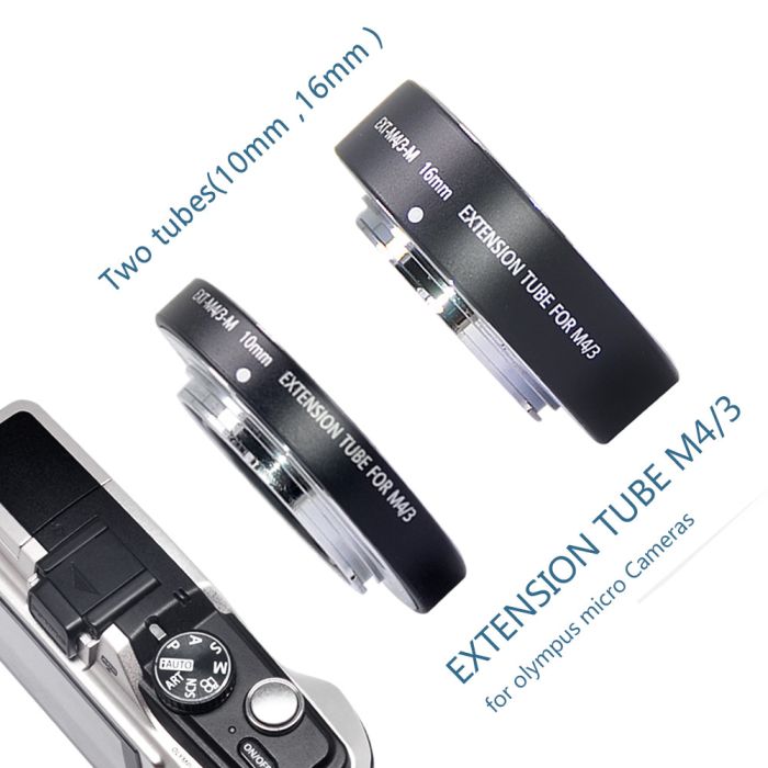 Макрокільця автофокусні для фотокамер Olympus та Panasonic (байонет Micro 4/3) Mcoplus EXT-M4/3-M (10+16mm)