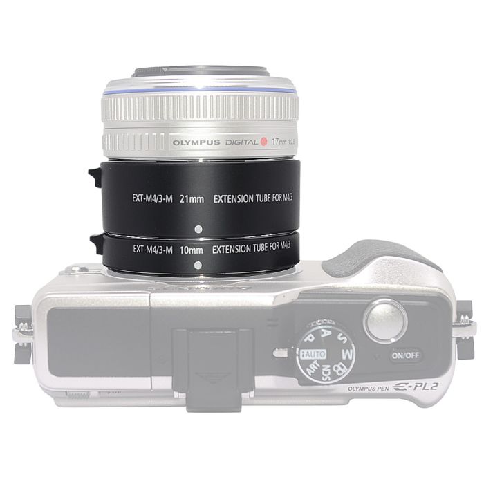 Макрокільця автофокусні для фотокамер Panasonic і Olympus (байонет Micro 4/3) Mcoplus EXT-M4/3-M (10+21mm)