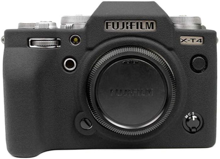 Захисний силіконовий чохол для фотоапаратів FujiFilm X-T4 - чорний