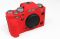 Захисний силіконовий чохол для фотоапаратів FujiFilm X-T4 - червоний