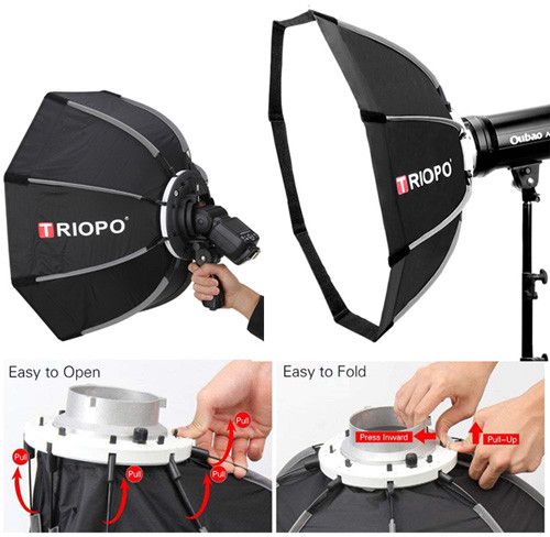 Софтбокс, розсіювач, дифузор (Softbox), октобокс Triopo - K120 з байонетом Bowens / Elichrom