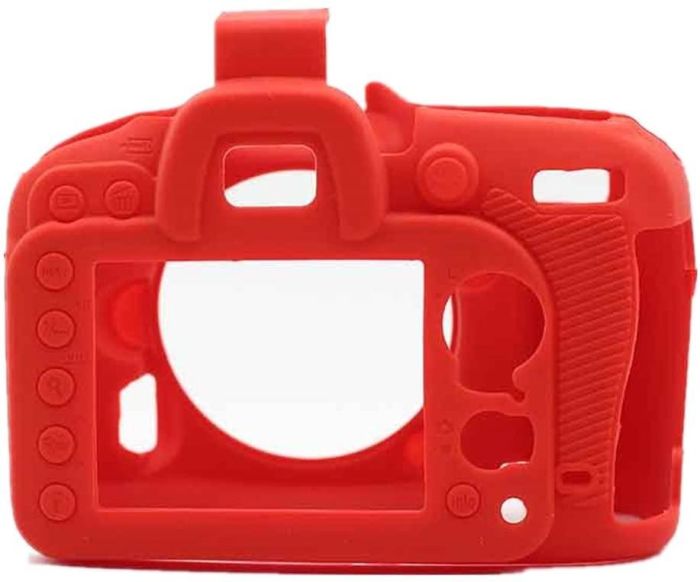 Захисний силіконовий чохол для фотоапаратів Nikon D7100, D7200 - червоний