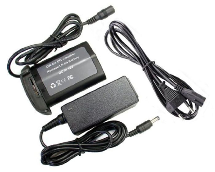 Мережевий адаптер ACK-E4 (AC-E4+DR-E4) для Canon EOS 1D Mark III, 1D Mark IV, 1D X, 1D X Mark II живлення від мережі