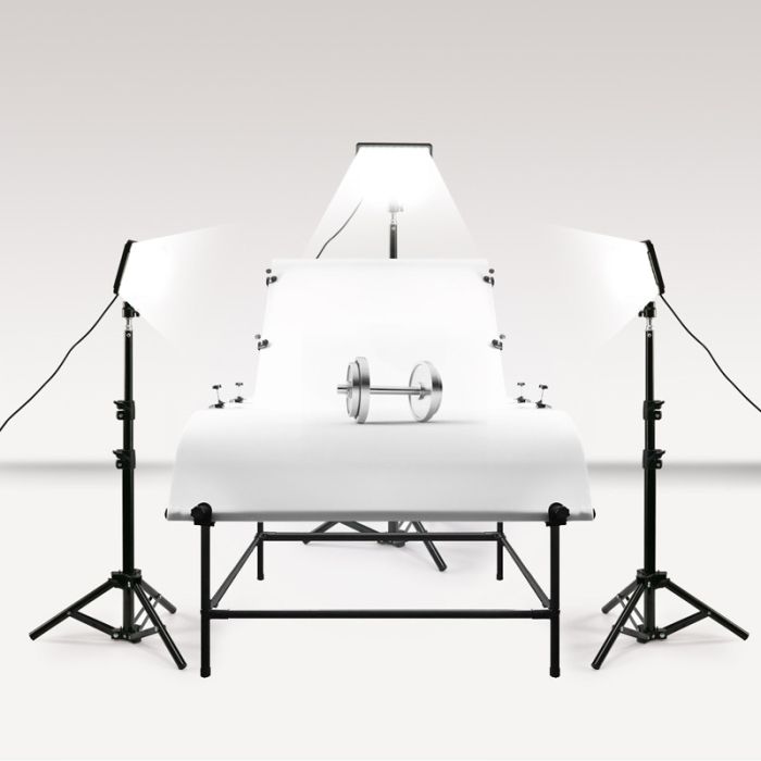 Комплект LED-світла Teyeleec XK-70D (3 x LED світильника зі стійками та кольоровими світлофільтрами) для макрознімання