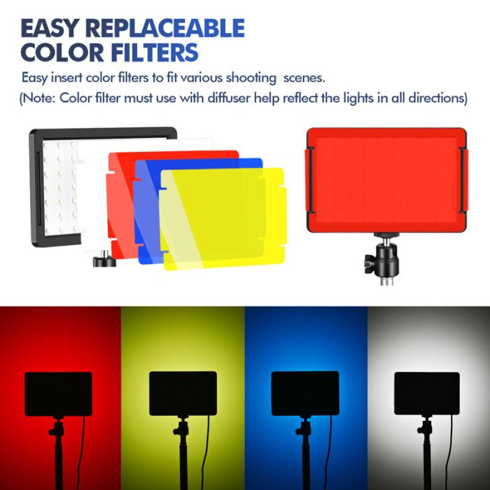 Комплект для предметного знімання LED-світла Teyeleec (3 x LED світильника зі стійками + стіл PT-0610 (60 X 100 СМ