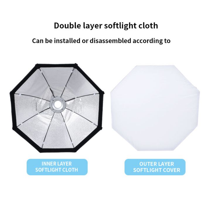 Софтбокс, розсіювач, дифузор (Softbox), октобокс Zomei - 95 см з байонетом Bowens / Elichrom