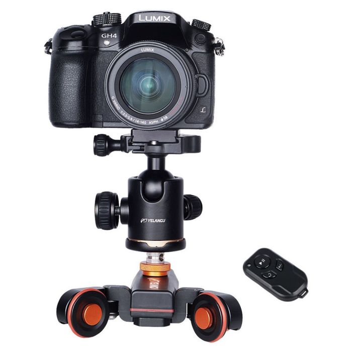 Візок операторський Yelangu L4X з пультом (autodolly) для фотоапарата, екшн-камери, смартфона