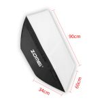 Софтбокс, розсіювач, дифузор (Softbox) Zomei - 60 x 90 см з байонетом Bowens / Elichrom