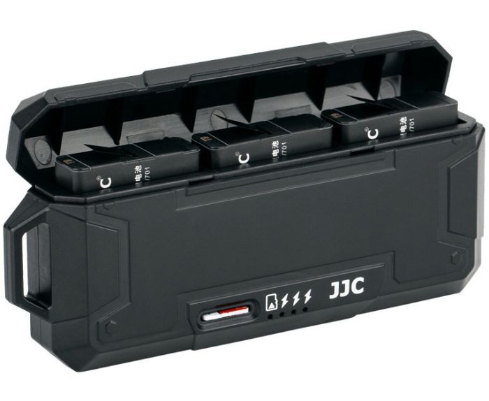 Зарядний пристрій JJC-TC-GP3 для акумуляторів GoPro AABAT-001 (AHDBT-501) з картридером microSD/TF card