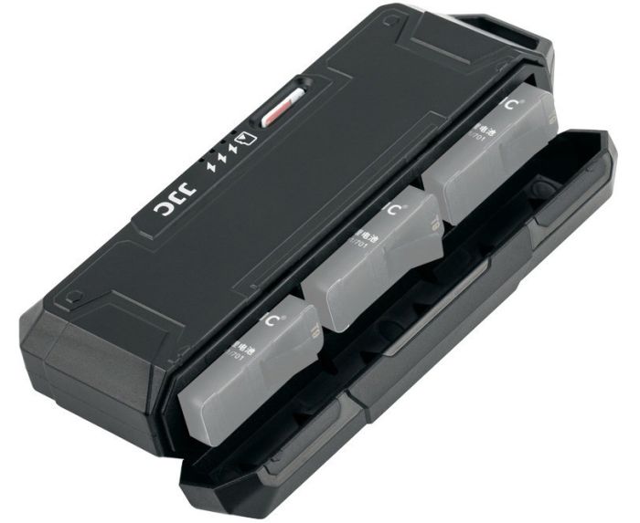 Зарядний пристрій JJC-TC-GP3 для акумуляторів GoPro AABAT-001 (AHDBT-501) з картридером microSD/TF card