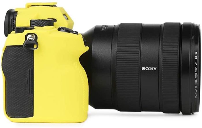 Захисний силіконовий чохол для фотоапаратів SONY A7R IV, A9 II - жовтий