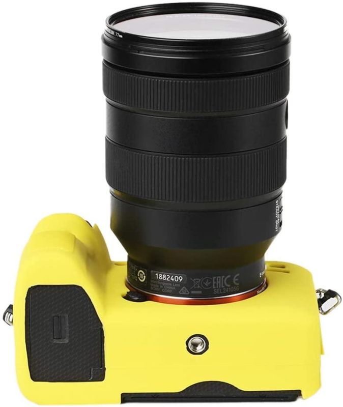 Захисний силіконовий чохол для фотоапаратів SONY A7R IV, A9 II - жовтий