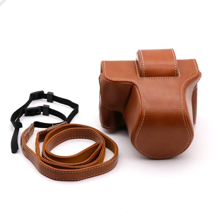 Футляр захисний - чохол для фотоапаратів Fujifilm X-T200 - коричневий