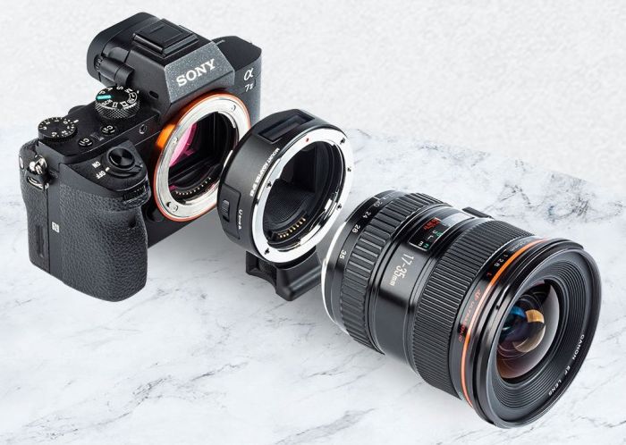 Адаптер Viltrox EF-E5 для Canon EF/EF-S на байонет Sony E-mount (Canon EF-Sony E) — автофокусний
