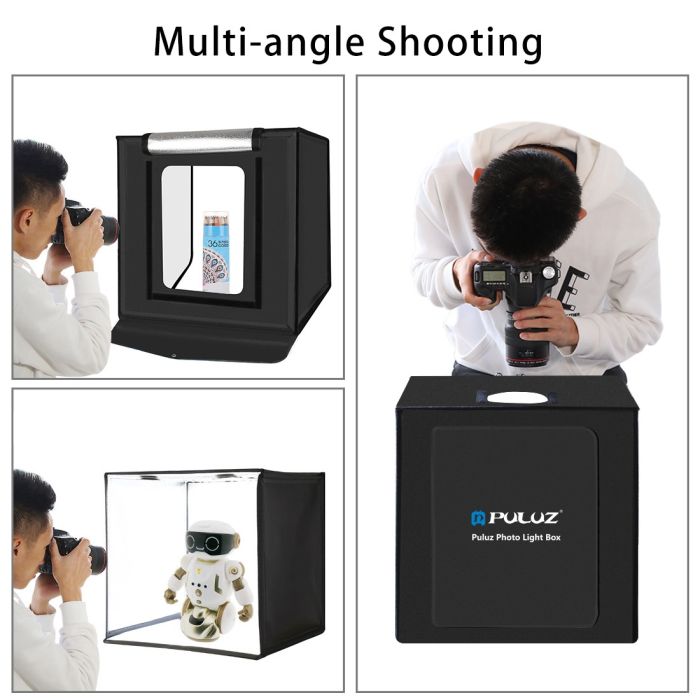 Лайтбокс (фотобокс) Puluz з LED світлом PU5040EU для предметної фотозйомки (макрозйомки) 40 х 40 х 40