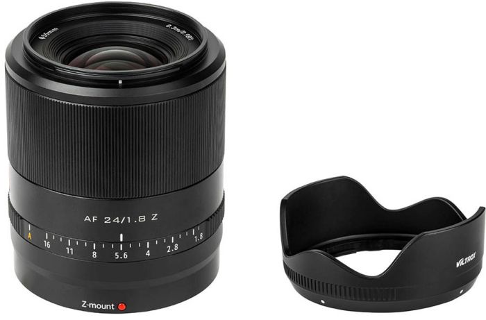 Об'єктив VILTROX AF 24 mm F1.8 Z STM (AF 24/1.8 Z) для камер Nikon (байонет — Z-mount)