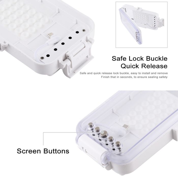 Аквабокс водонепроникний бокс для підводної зйомки дайвінгу Puluz PU9100W для смартфона на Android та Type-C