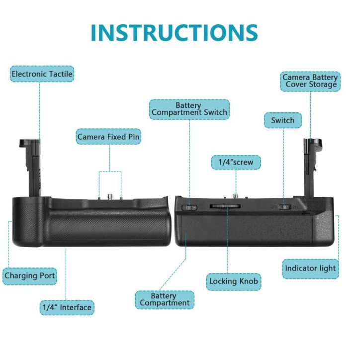 Батарейний блок від Neewer для Blackmagic Pocket Cinema Camera 6K 4K