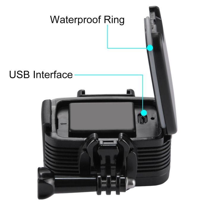 Лампа LED світло водонепроникна від Puluz PU222, LED підсвічування для екшн-камер Xiaomi YI, SJCam, GoPRO