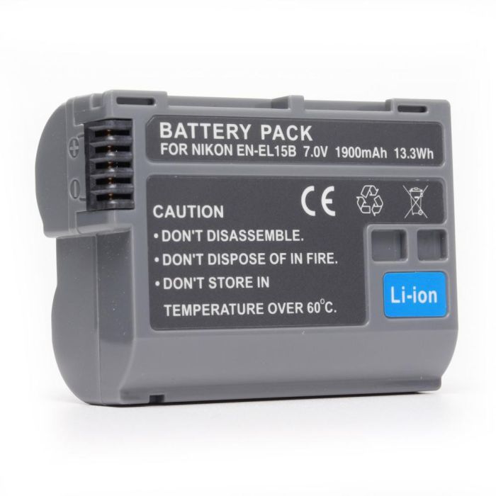 Акумулятор EN-EL15B для фотоапаратів NIKON D7100 D7200 D7500 D8000 D500 D600 D610 D750 D780 D800 D810 D850 - аналог