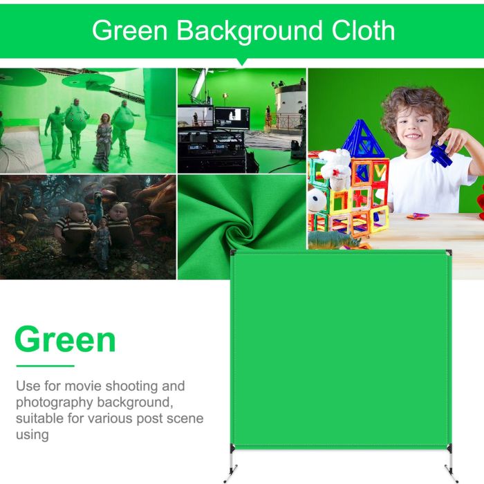 Установка, система фону PU5203G від Puluz - хромокей (зелений) 2.0 х 2.0 - П образна розбірна система (ворота)