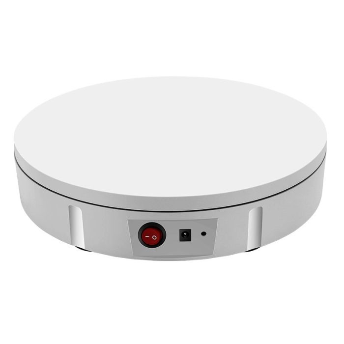 Поворотний стіл для предметної зйомки макрозйомки Puluz DCA1270W 22 см навантаження до 50 кг! білий