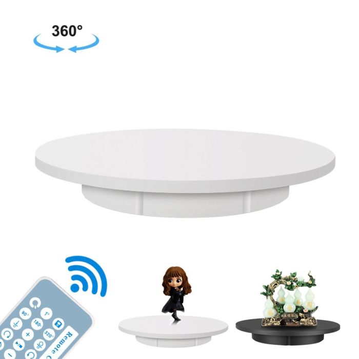 Поворотний, обертовий стіл для предметного знімання макрознімання Puluz DCA1271B 42 см навантаження до 100 кг! чорний