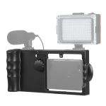 Універсальна клітка, рамка, тримач Puluz PU3067L для телефону - смартфона з кнопкою спуску Bluetooth