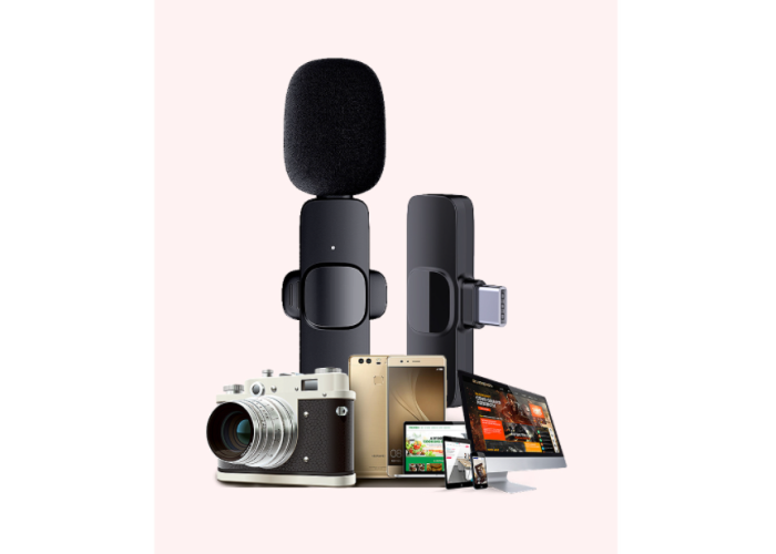 Бездротовий петличний мікрофон Convers К1 для телефона IPhone 7, 8, Х, 11, 12, 13, 14 (lightning) (BPM-01)