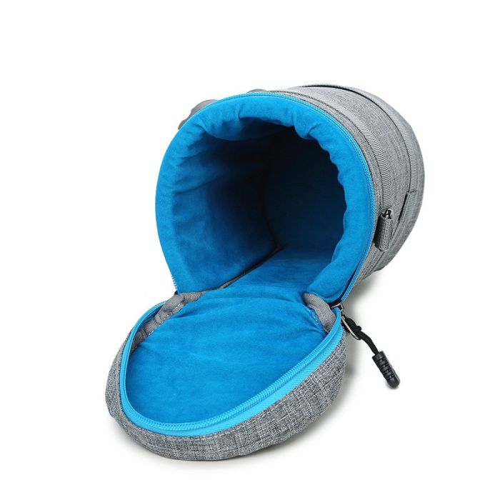 Кофр захисний, чохол, футляр, сумка для об'єктива, розмір S - 160 х 90 - коричневий (код TBD0595714904)