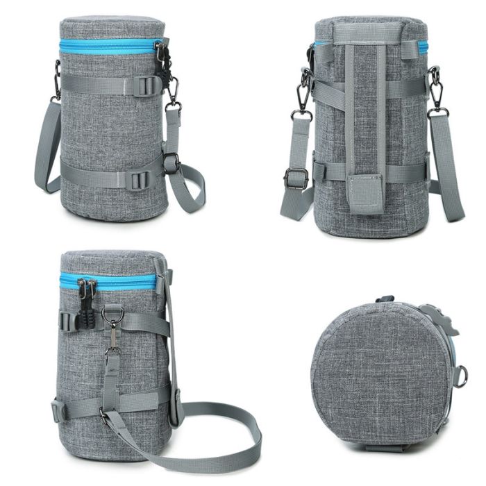 Кофр захисний, чохол, футляр, сумка для об'єктива, розмір S - 160 х 90 - коричневий (код TBD0595714904)