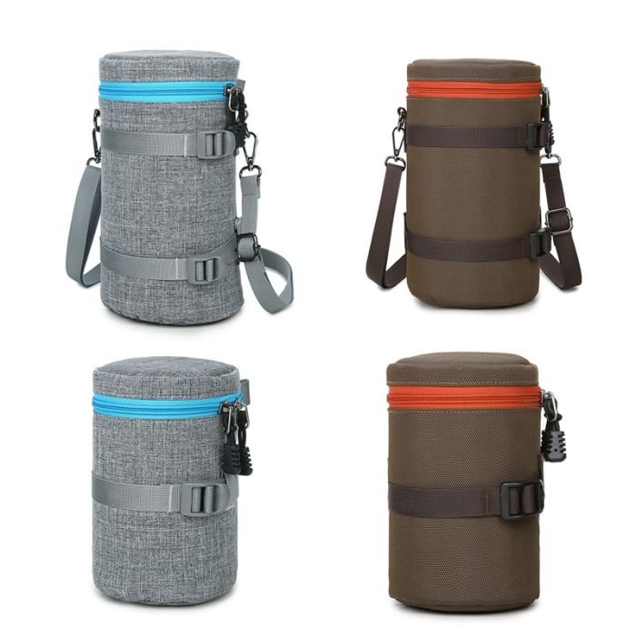 Кофр захисний, чохол, футляр, сумка для об'єктива, розмір S - 160 х 90 - коричневий (код TBD0595714904)