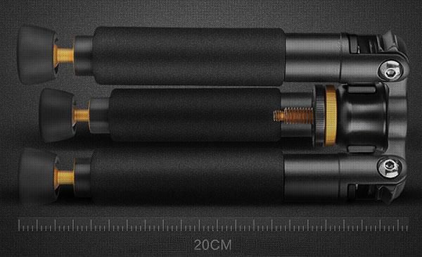 Металевий міні-штатив фірми QZSD для фотоапаратів та відеокамер Q-178