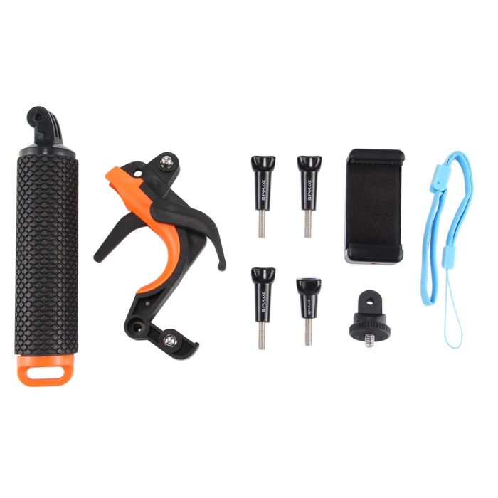 Монопод з кріпленням-пістолетом 3 в 1 Puluz PU301 (Gadgets Section Pistol Trigger Set) для Gopro, SJCAM