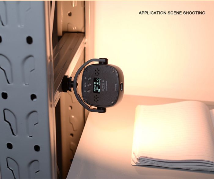 LED - освітлювач, відео-світло Teyeleec TA77 (2500-8500K) із вбудованим акумулятором у металевому корпусі