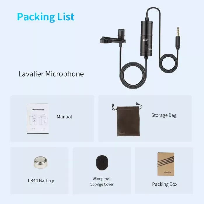 Петличний мікрофон SHOOT - XT-575