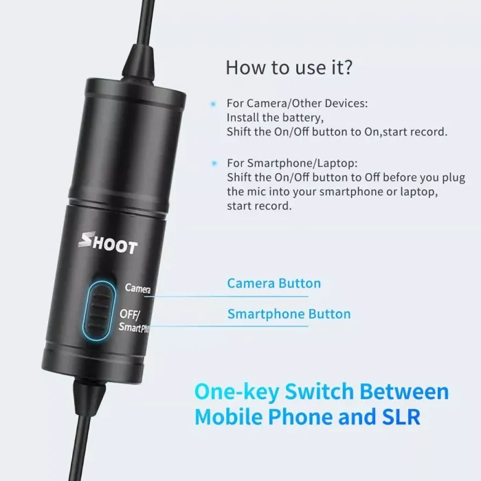 Петличний мікрофон SHOOT - XT-575