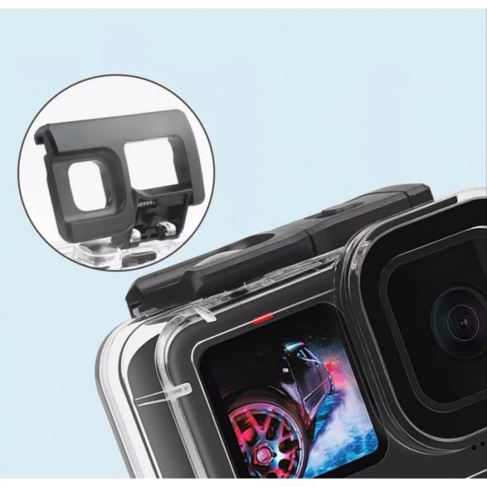 Аквабокс, водонепроникний бокс для екшн камер GoPro Hero 9, 10, 11, 12 (до 60 метрів) (код No XTGP558)