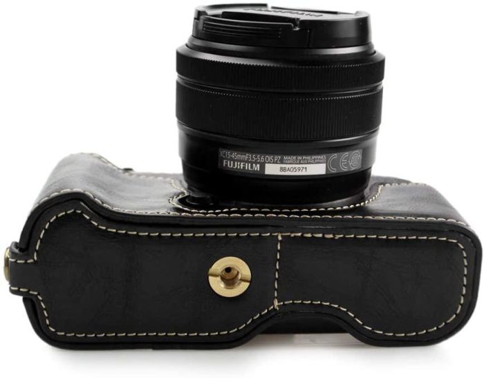 Захисний футляр - чохол для основи фотоапарата Fujifilm X-T100 з доступом до акумулятора - чорний