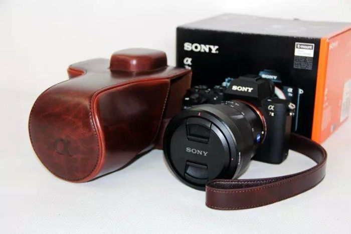 Захисний футляр - чохол для фотоапаратів SONY A7 II, A7 III, A7r II, A7r III, A7s II - кава