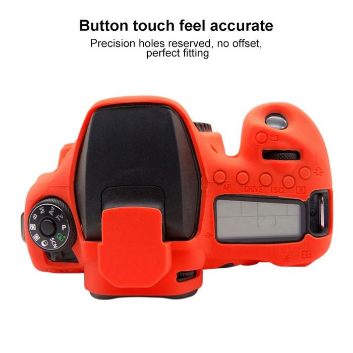 Захисний силіконовий чохол Puluz PU7133R для фотоапаратів Canon EOS 90D - червоний