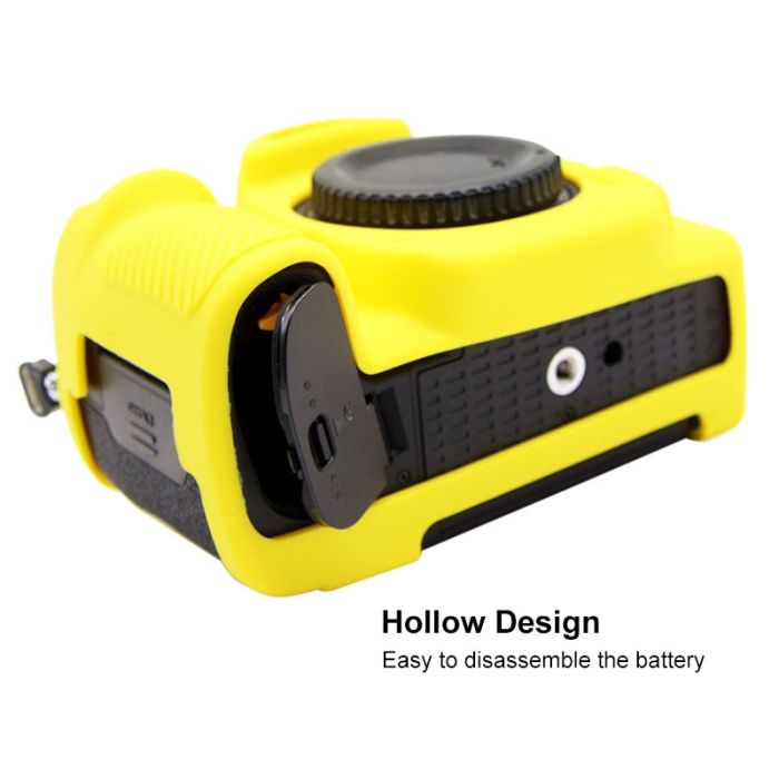 Захисний силіконовий Puluz PU7135Y чохол для фотоапаратів Nikon D780 - жовтий