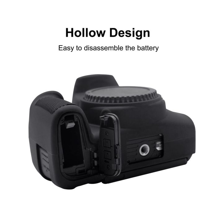 Захисний силіконовий чохол Puluz PU7137B для фотоапаратів Canon EOS 850D - чорний