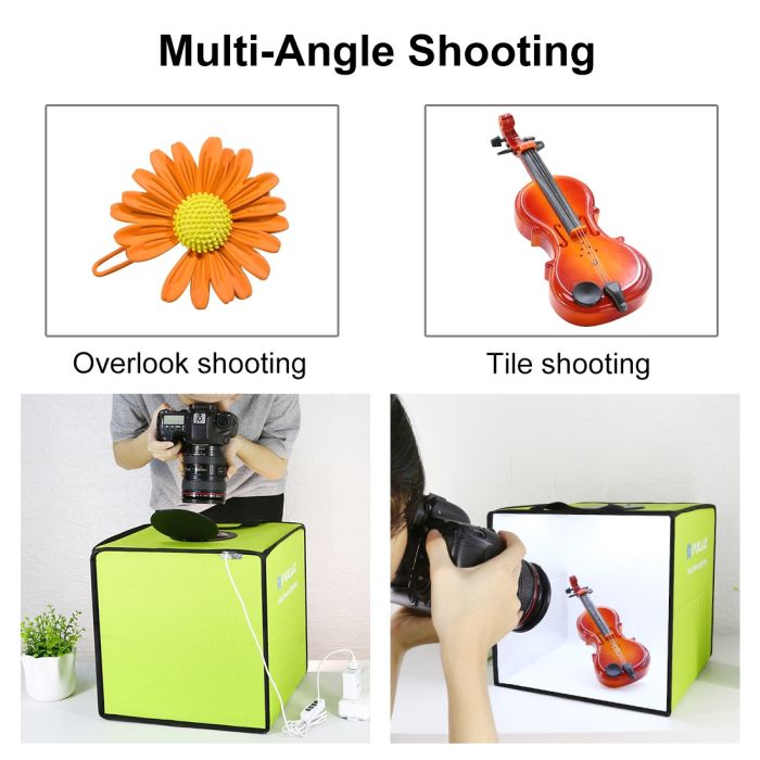 Лайткуб (лайтбокс, фотобокс) Puluz з LED світлом PU5032G для предметної зйомки (макрозйомки) 30 х 30 х 30