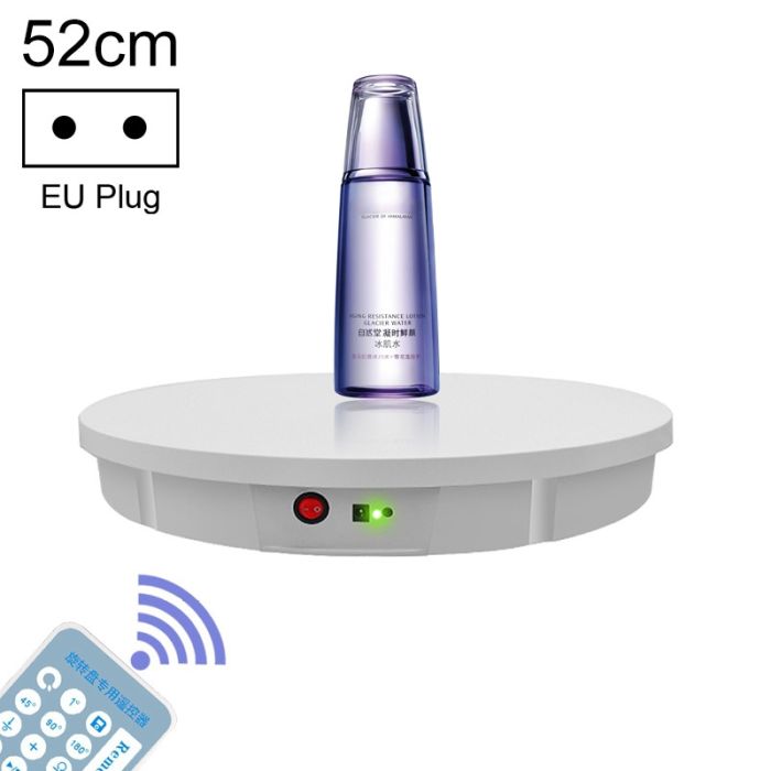 Поворотний стіл для предметної зйомки із вбудованим акумулятором Puluz EDA002243902B 52 см (до 100 кг) білий
