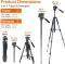 Штатив + монопод фірми JEIFN для фотоапаратів - Q-580 (Q580)