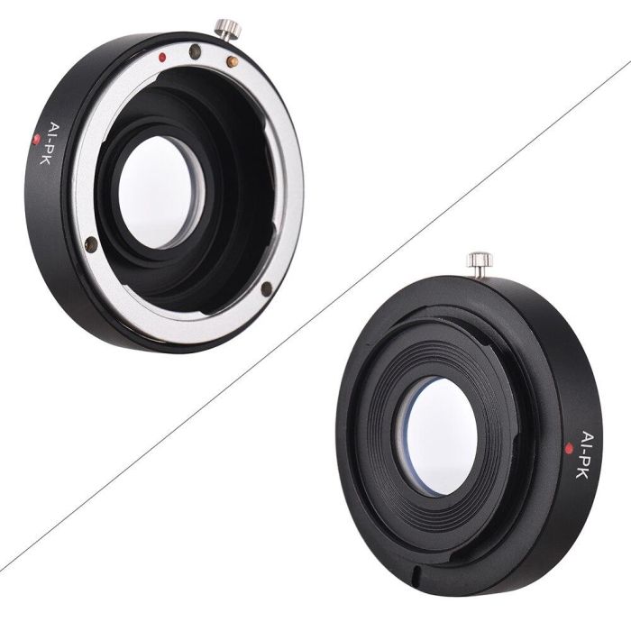 Адаптер (перехідник) Nikon - Pentax PK (Ai-PK) з коригувальною лінзою