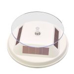 Поворотний стіл, що обертається на сонячних батареях TBD0601972501A 12 см, навантаження до 1 кг білий